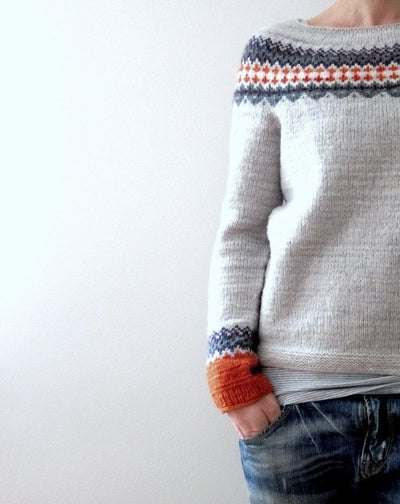 Charlotte | Nordisk sweater med mønsterdetaljer