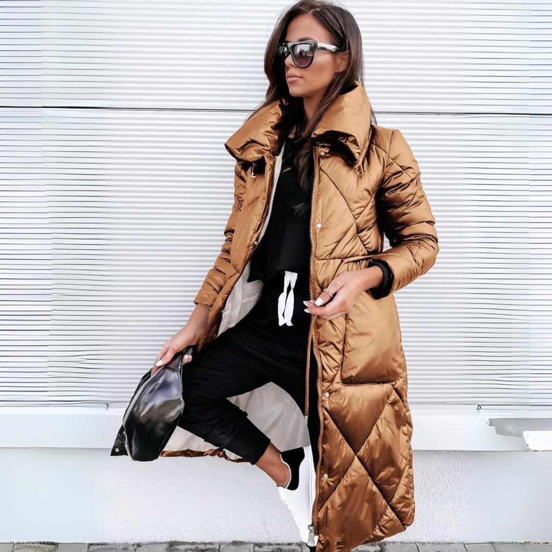 Charlene | Luksus Vatteret Lang Puffer
