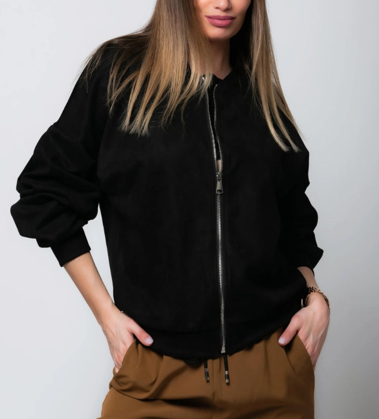 Luciana | Suede Bomberjakke