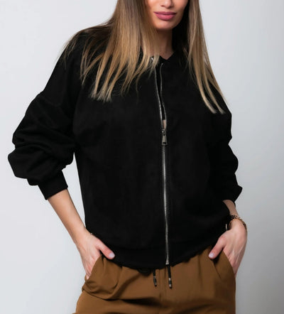 Luciana | Suede Bomberjakke