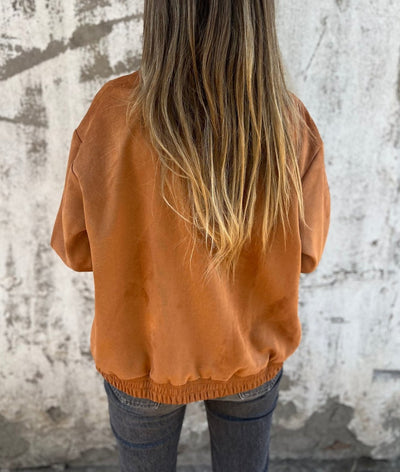 Luciana | Suede Bomberjakke