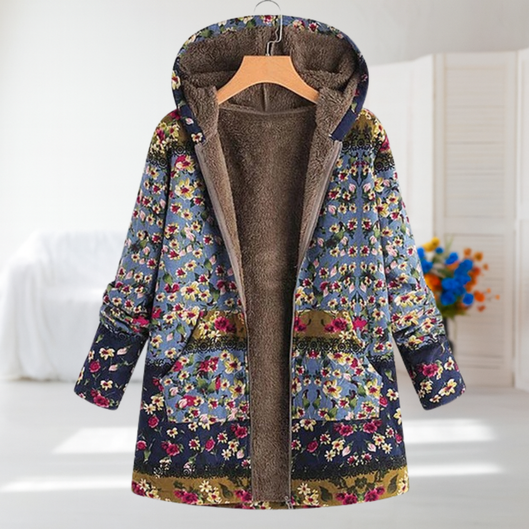 Cornelie | Blomsterprint frakke