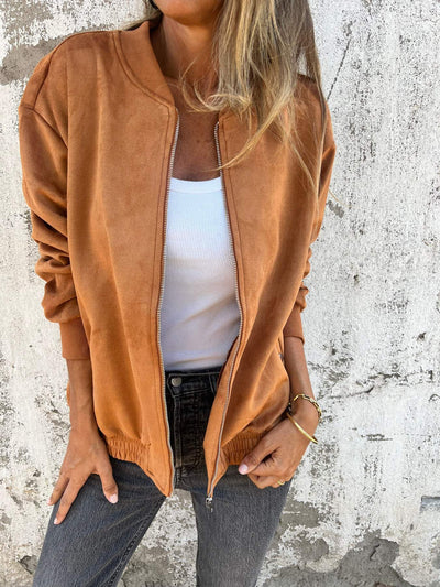 Luciana | Suede Bomberjakke