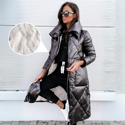 Charlene | Luksus Vatteret Lang Puffer