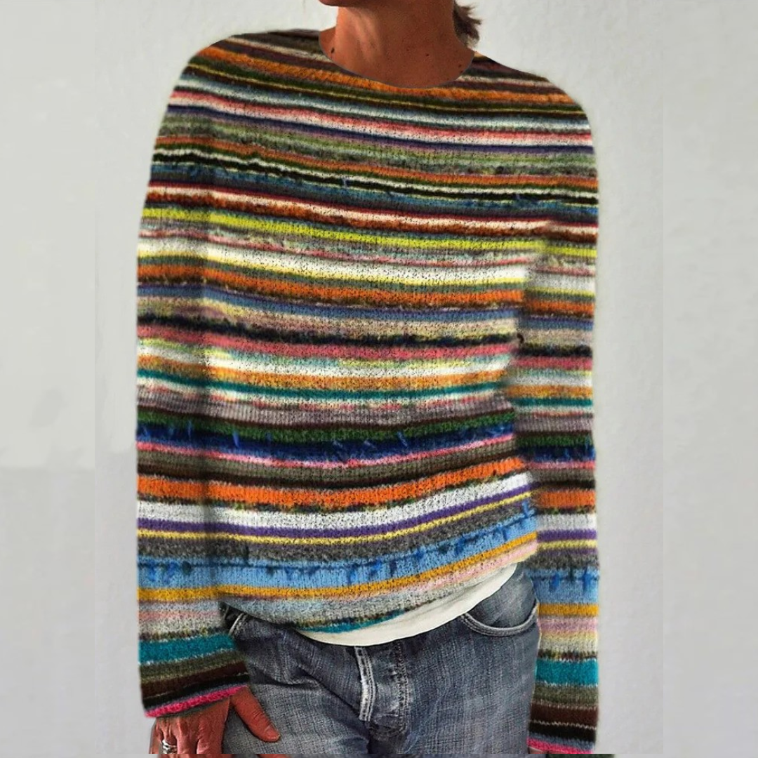 Dortea | Regnbuestribet sweater