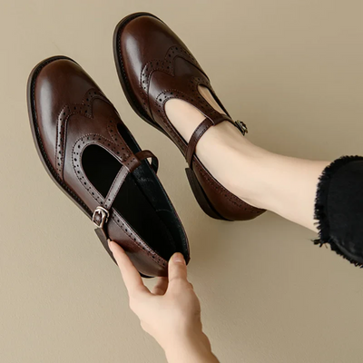 Annelise | Brogue Mary Jane sko
