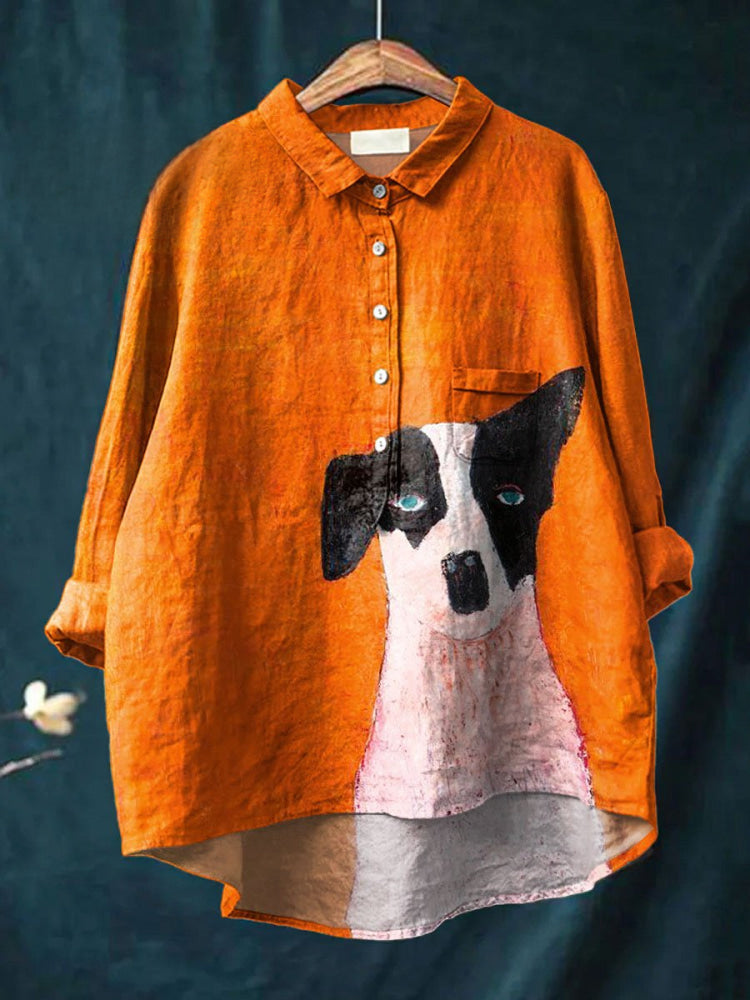 Bella | Kunstnerisk Hundetryk Skjorte