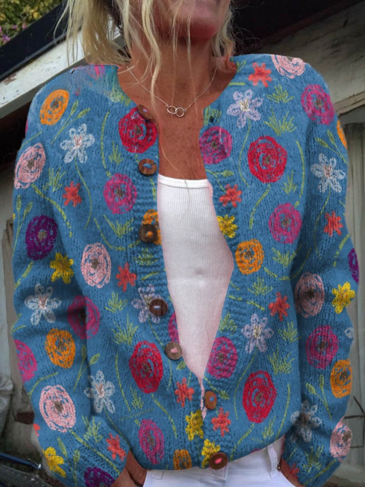 Cyra | Efterårsblomster Sweater