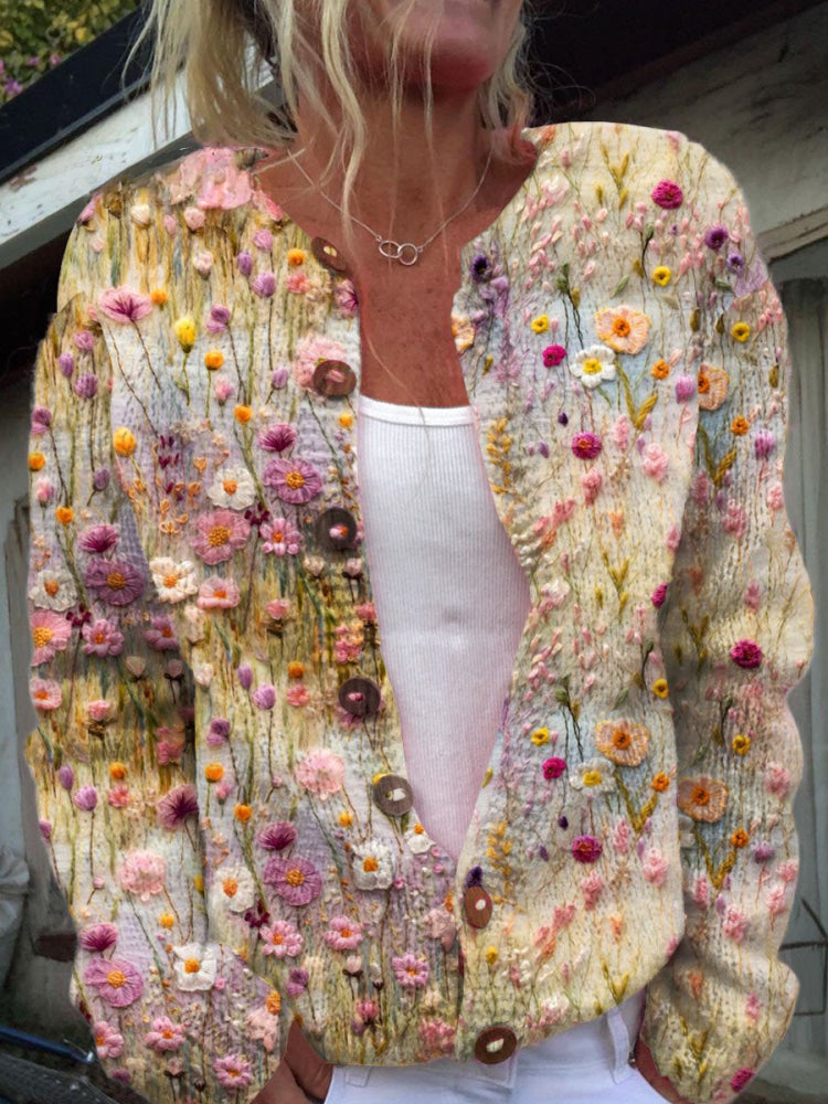 Sophie | Haveblomst Quiltet Cardigan