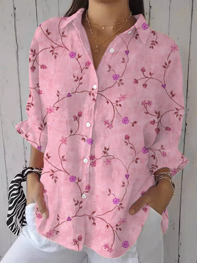 Liva | Blå Have Broderi Skjorte