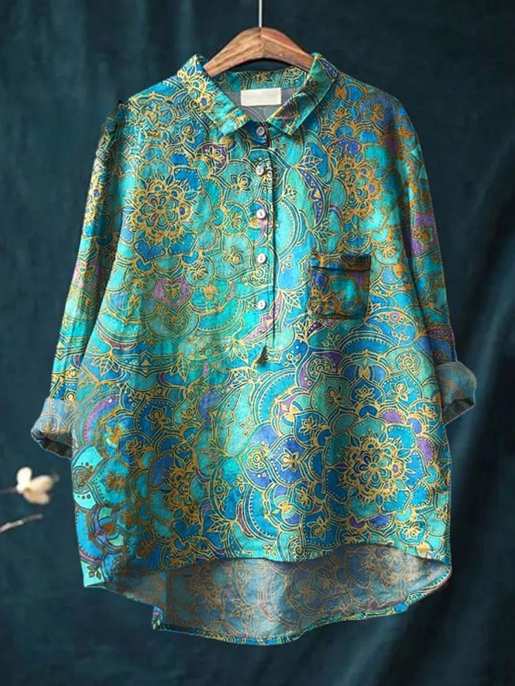 Amelia | Mandala Print Skjorte