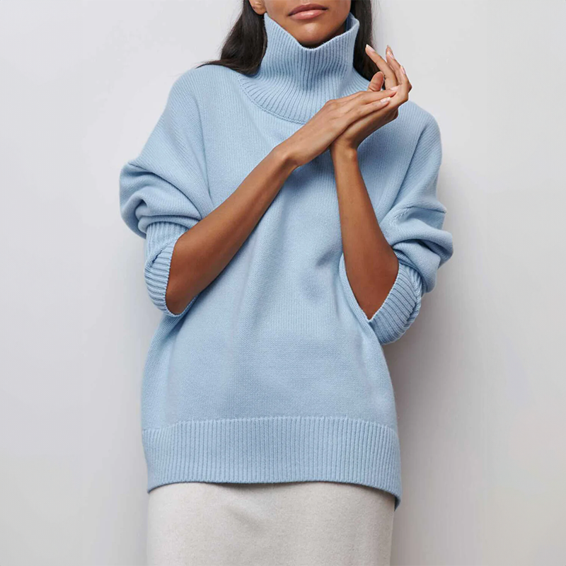 Clea | Rullekravesweater 