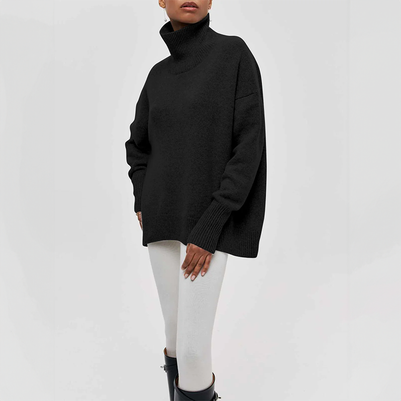Clea | Rullekravesweater 