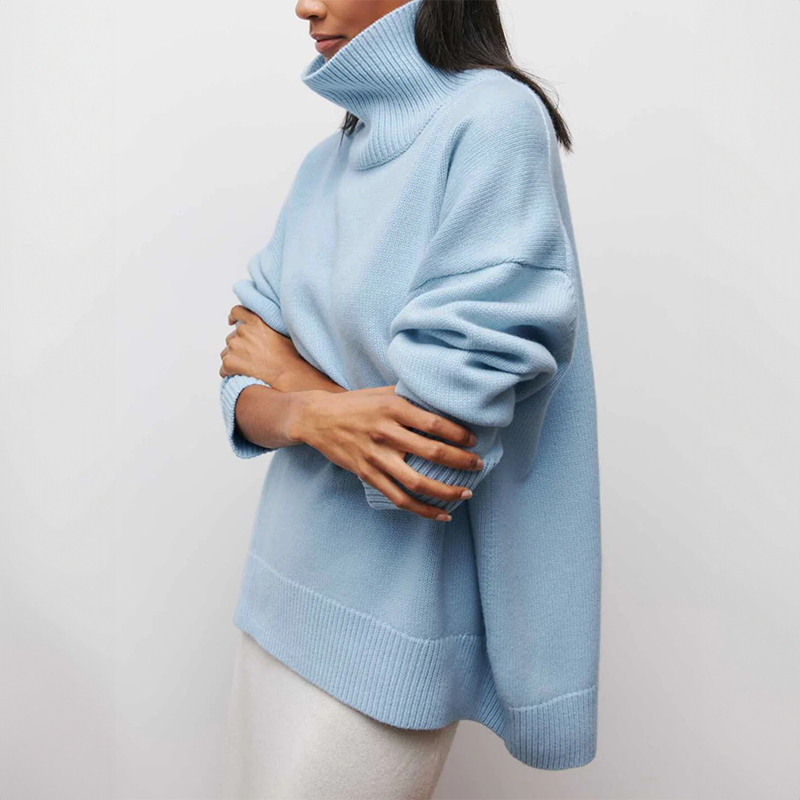 Clea | Rullekravesweater 