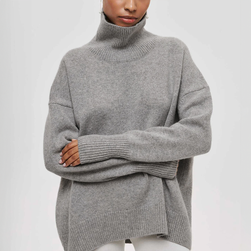 Clea | Rullekravesweater 