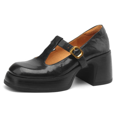 Sanne | Platform Mary Jane sko