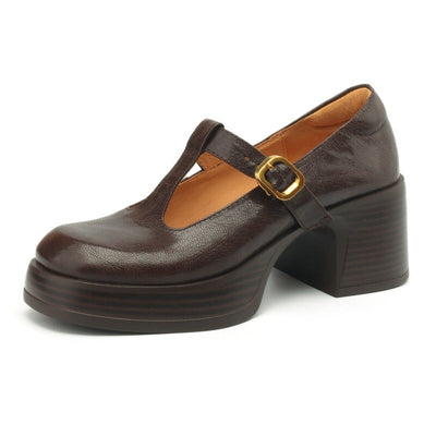 Sanne | Platform Mary Jane sko
