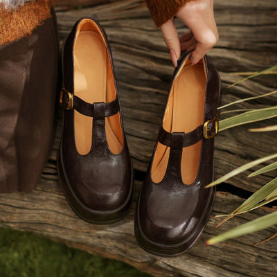 Sanne | Platform Mary Jane sko