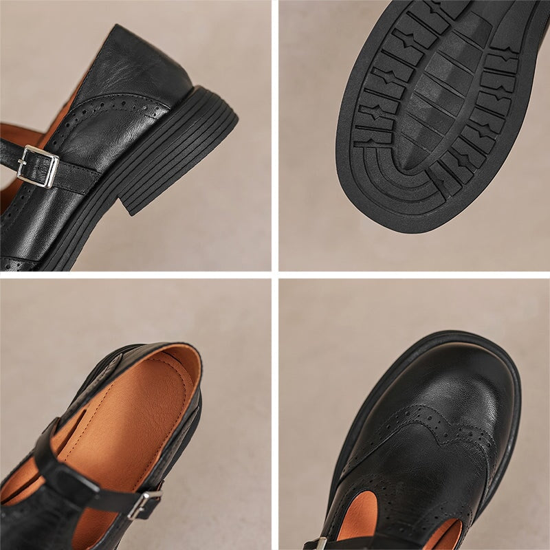 Ellinor | Brogue Mary Jane sko