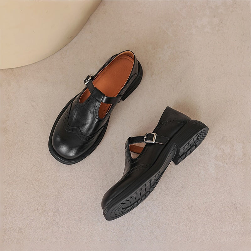 Ellinor | Brogue Mary Jane sko
