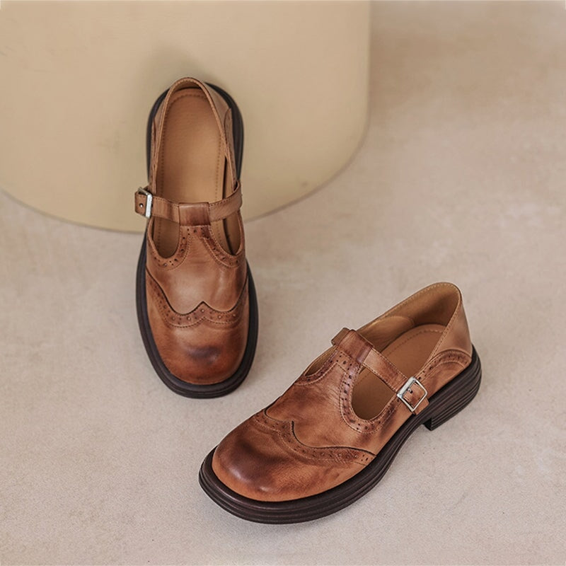 Ellinor | Brogue Mary Jane sko