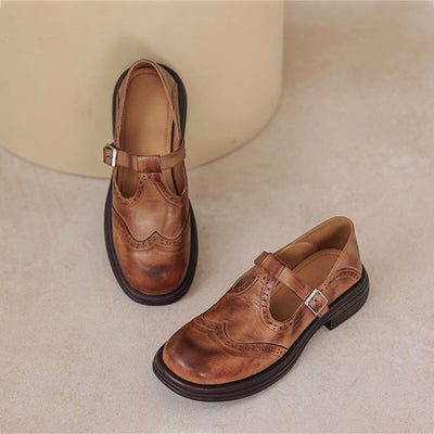 Ellinor | Brogue Mary Jane sko