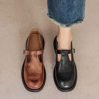 Ellinor | Brogue Mary Jane sko