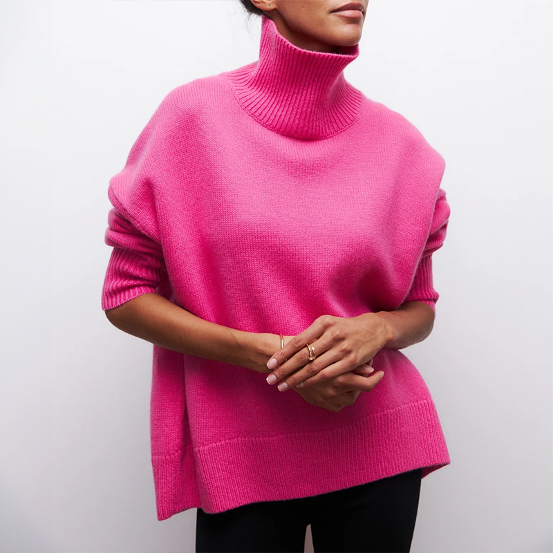 Clea | Rullekravesweater 